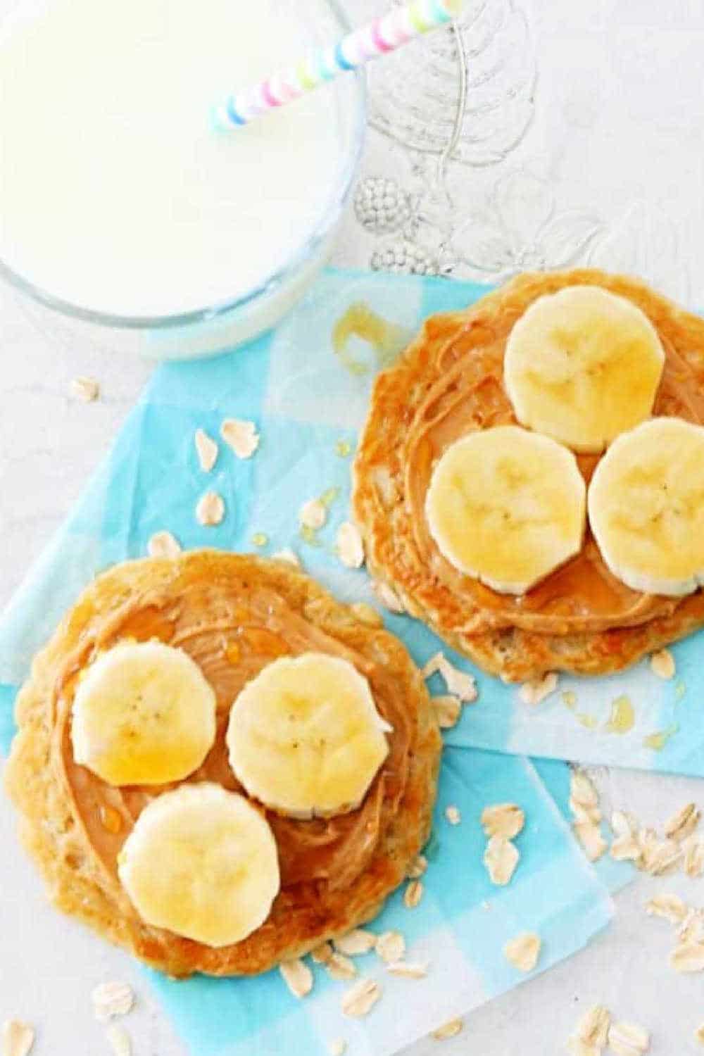 A little prep goes a long way with these Oatmeal Pancakes for the Freezer. Make a couple of batches and have healthy, hearty and tasty breakfasts on the run all week long. via @foodtasticmom