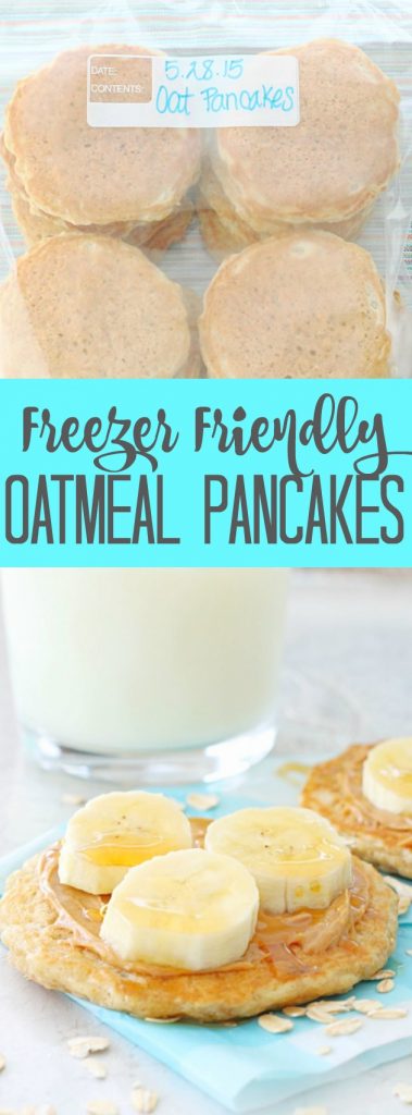 Freezer Friendly Oatmeal Pancakes