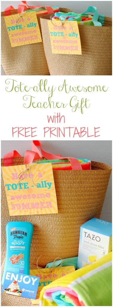 Totally Awesome Teacher Gift Free Printable by Foodtastic Mom