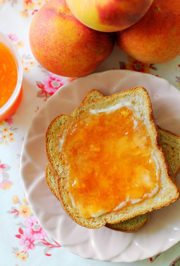 Freezer Peach Jam by Foodtastic Mom