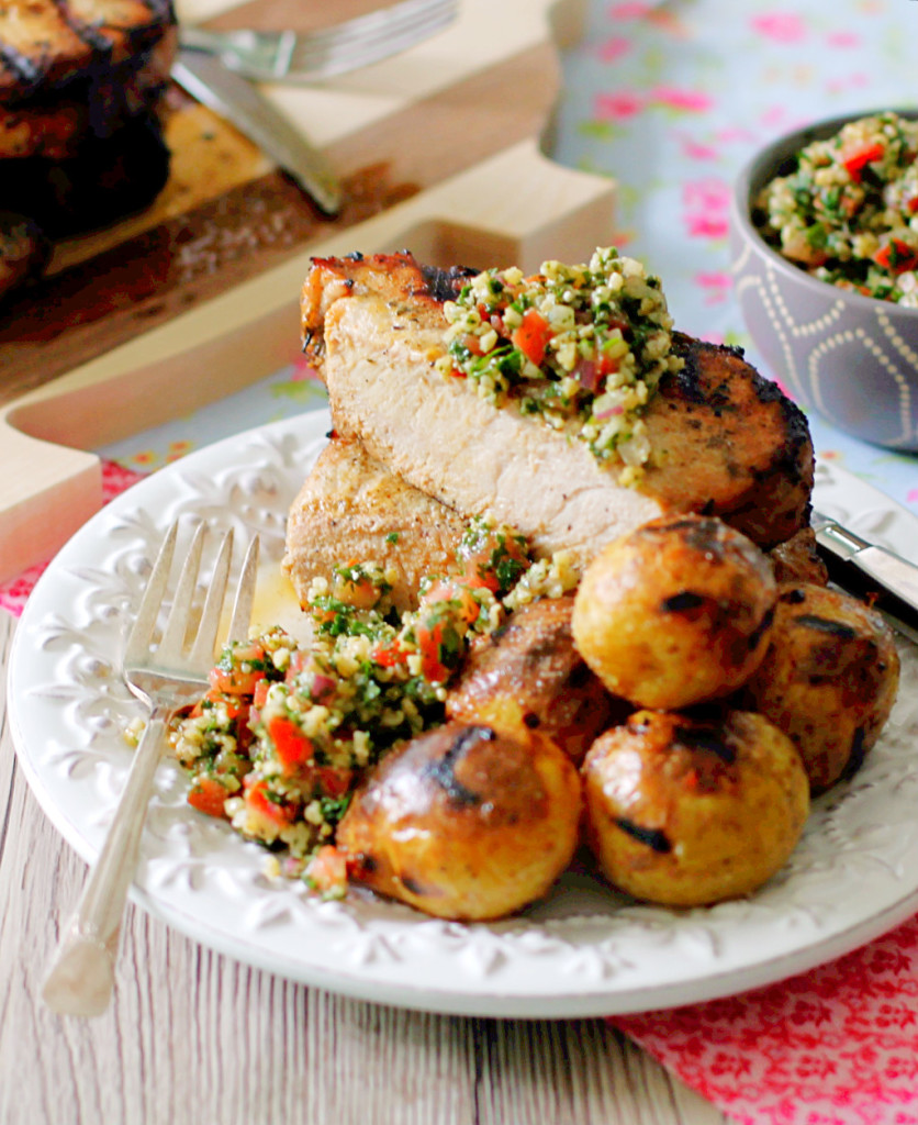 Greek Grilled Pork by Foodtastic Mom #GrillPork