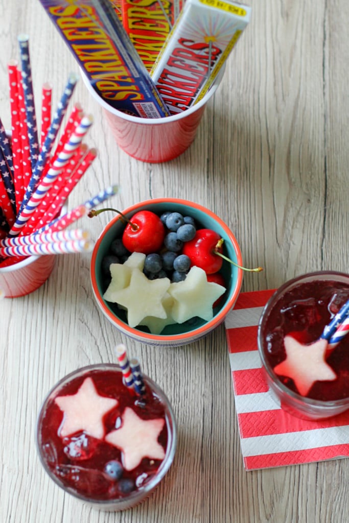 Red White and Blue Sangria with Sweet'N Low #donthesitaste