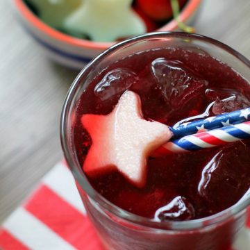 Red White and Blue Sangria with Sweet'N Low #donthesitaste