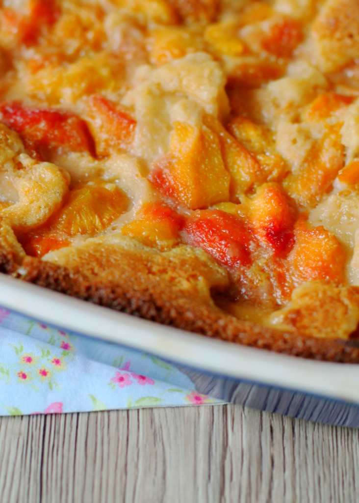 Easiest Peach Cobbler by Foodtastic Mom