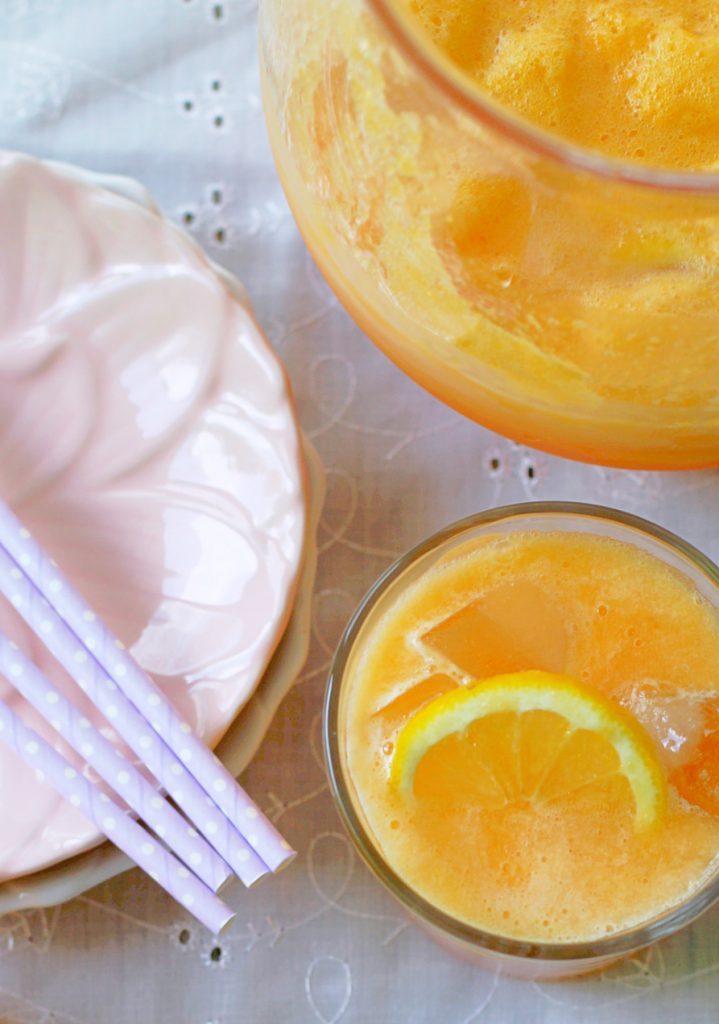 Sparkling Peach Lemonade by Foodtastic Mom #donthesitaste