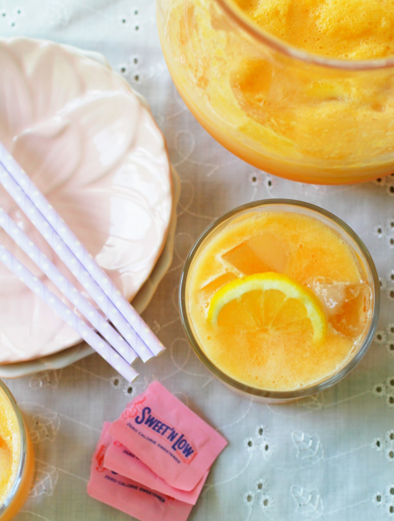 Sparkling Peach Lemonade by Foodtastic Mom #donthesitaste