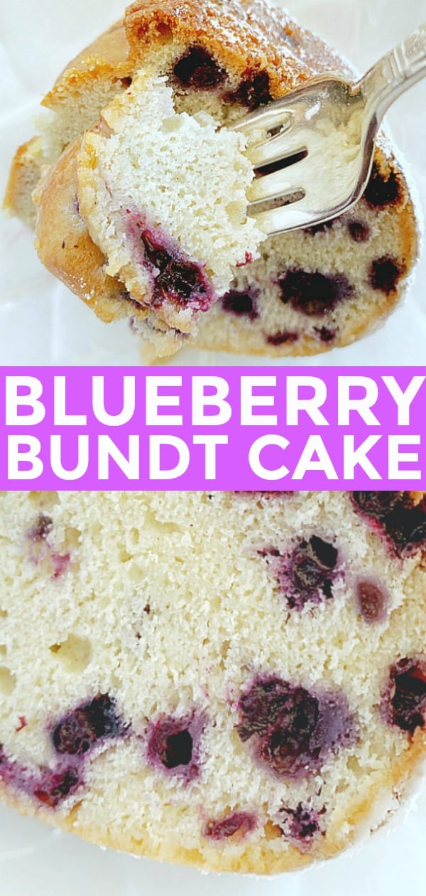 Blueberry Bundt Cake | Foodtastic Mom #bundtcake #cakerecipes