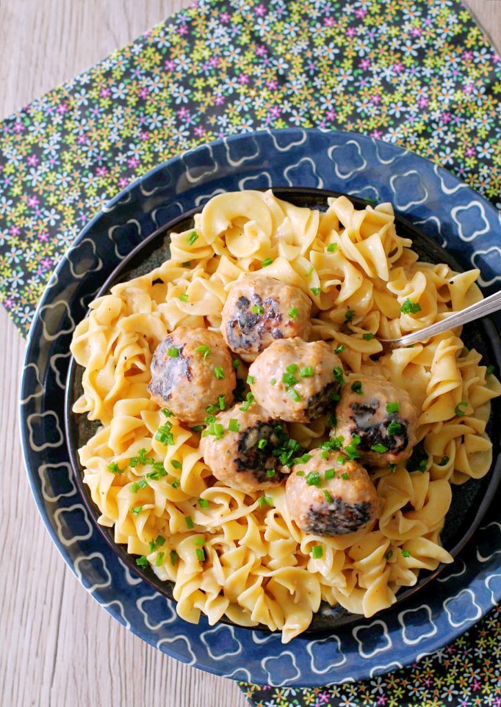 Pork Apple Meatballs with Hard Cider Gravy Foodtastic Mom