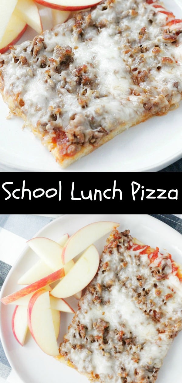 Copycat Lunch Lady Pizza | Foodtastic Mom #backtoschool #pizza #copycatrecipe #pizzarecipe #schoolpizza via @foodtasticmom