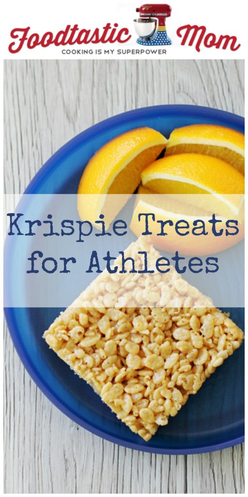 Krispie Treats for Athletes by Foodtastic Mom