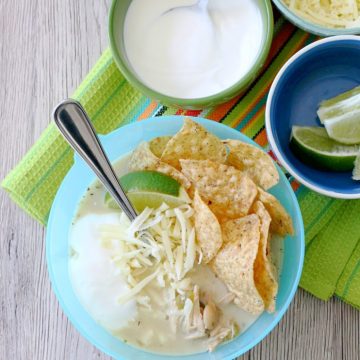 White Chicken and Bean Tortilla Chili by Foodtastic Mom