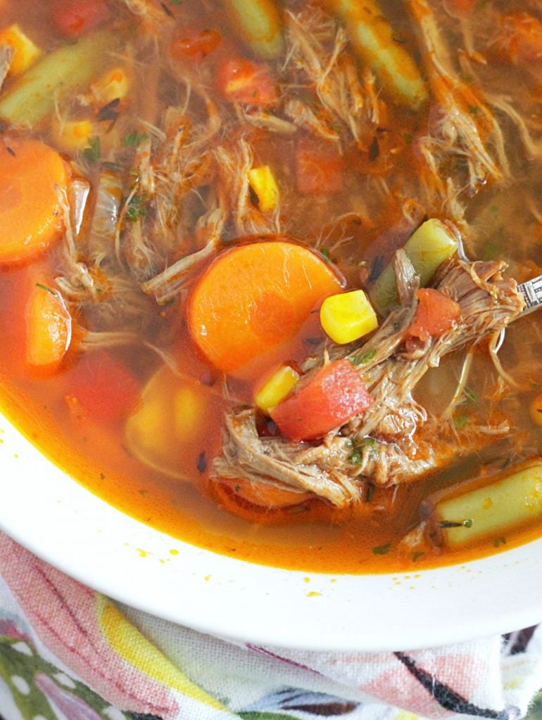 Beef Vegetable Soup - Foodtastic Mom