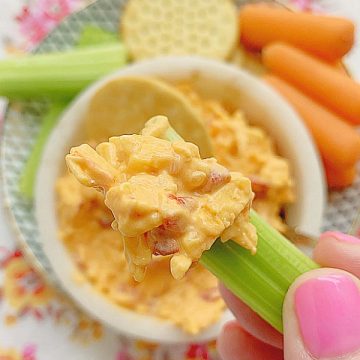 pimento cheese on celery