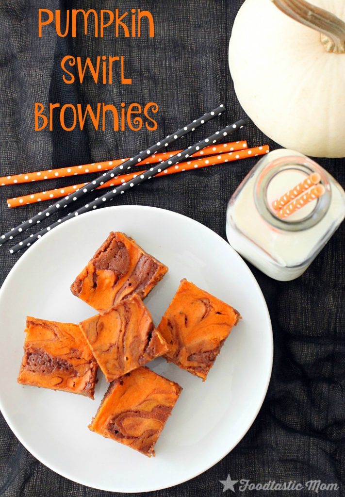 Pumpkin Swirl Brownies by Foodtastic Mom