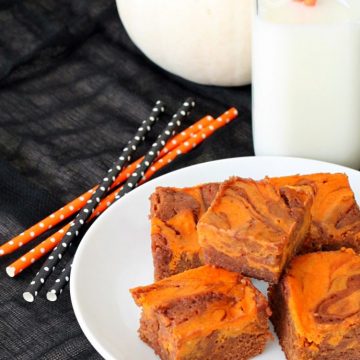 Pumpkin Swirl Brownies by Foodtastic Mom