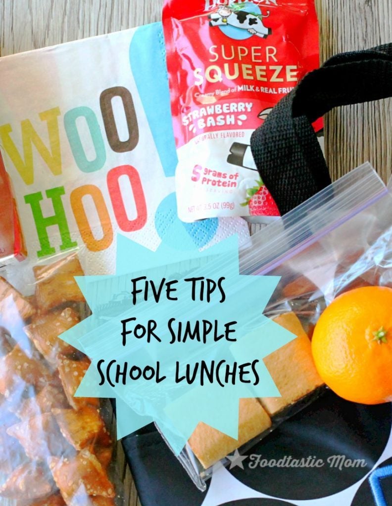 Five Tips for Simple School Lunches by Foodtastic Mom