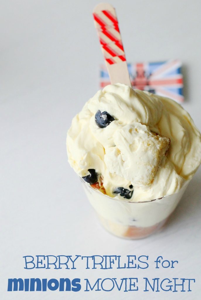 Berry Trifles for Minions Movie Night by Foodtastic Mom