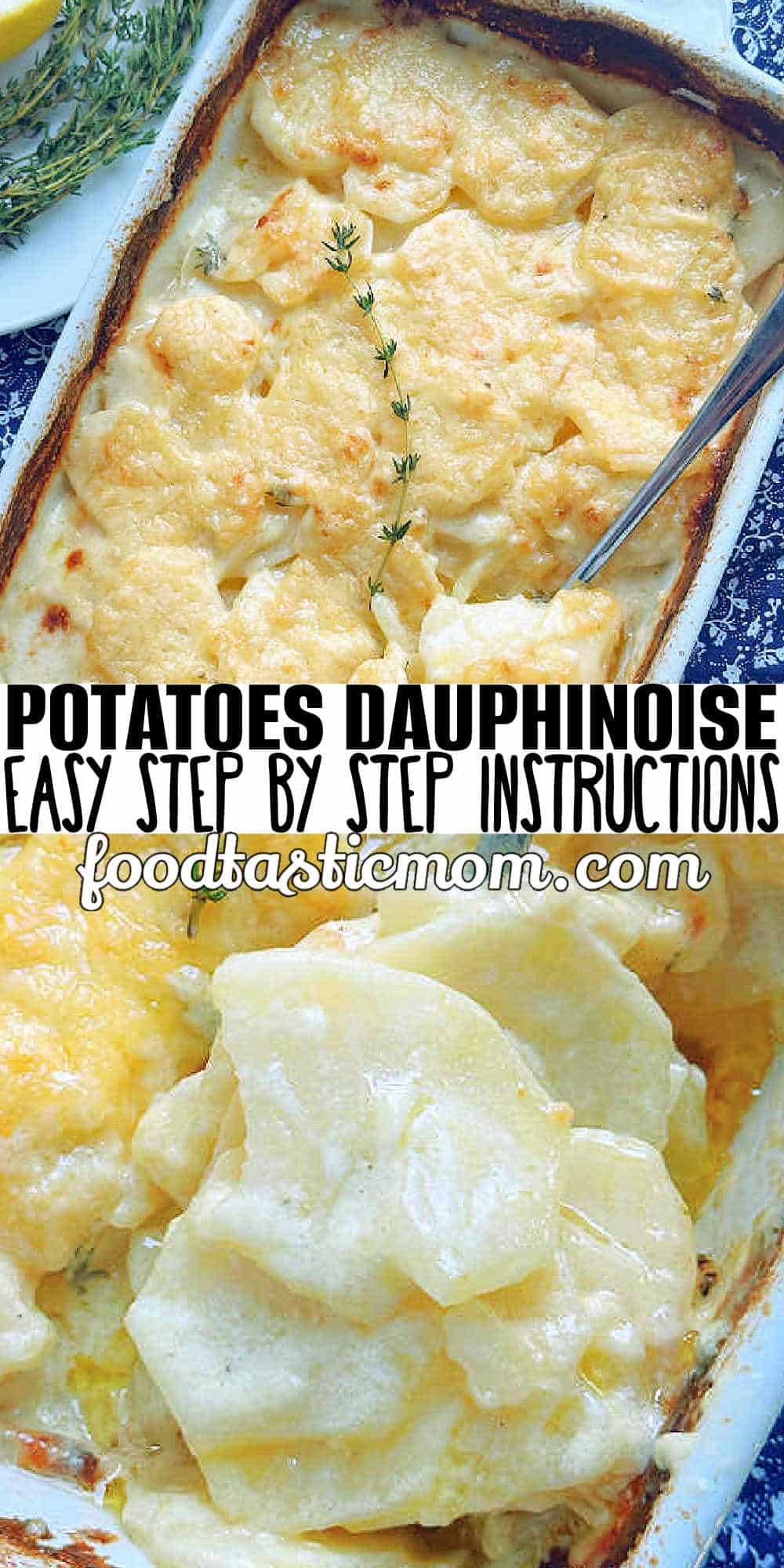 Potatoes Dauphinoise is a French classic from the Dauphiné region, made popular in America by the legendary Julia Child, and a perfect side dish via @foodtasticmom