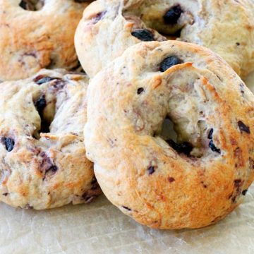 Blueberry Oat Bagels by Foodtastic Mom #bagels