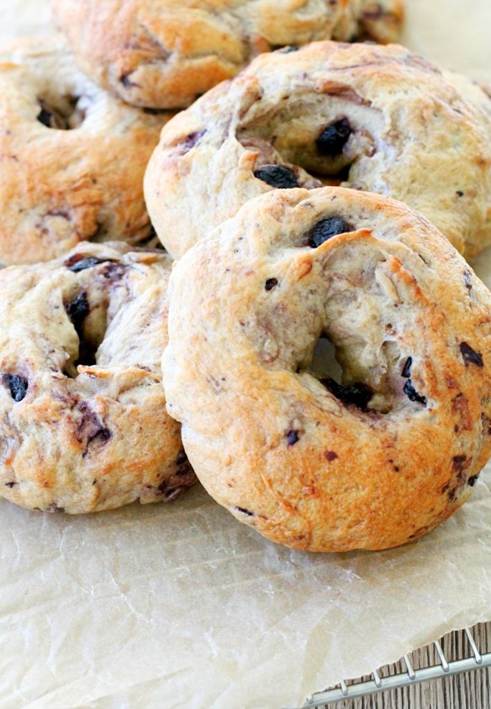 Blueberry Oat Bagels Foodtastic Mom