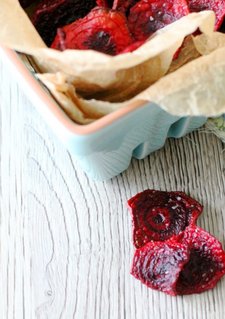 Fried Beet Chips by Foodtastic Mom