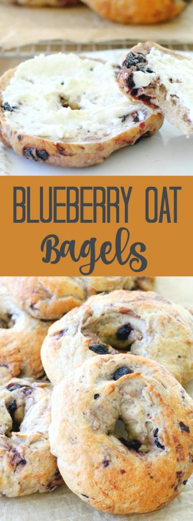 Blueberry Oat Bagels