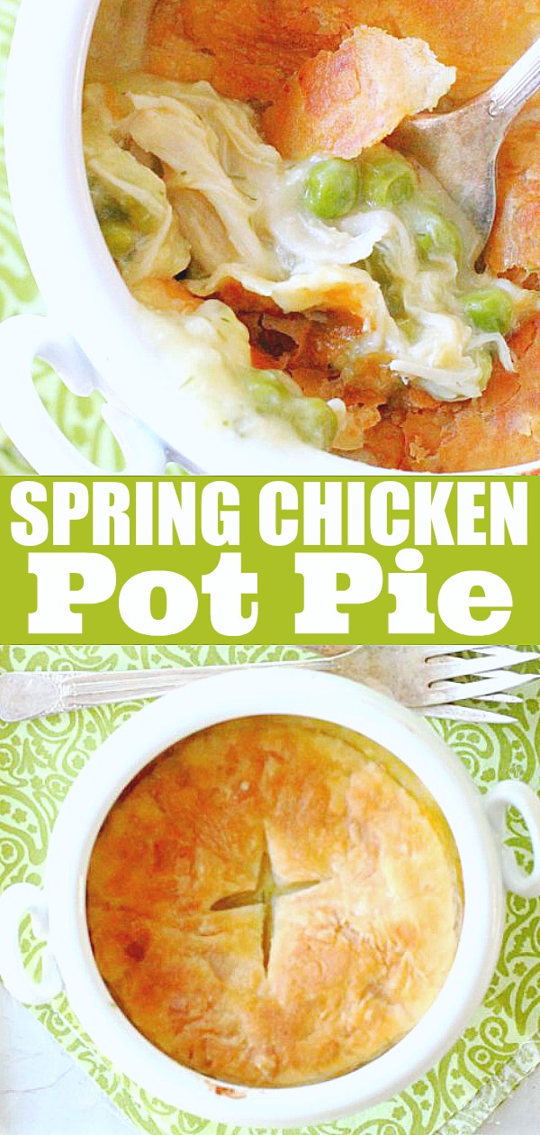 Spring Chicken Pot Pie | Foodtastic Mom #chickenpotpie #chickenrecipes