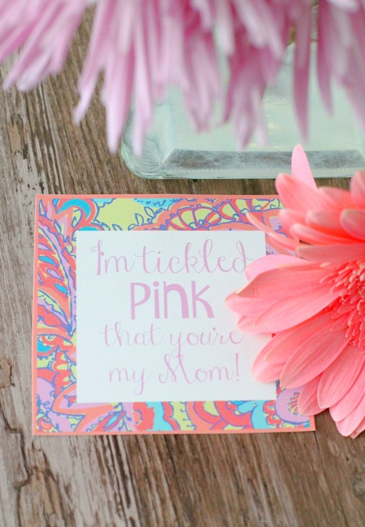 Tickled Pink Mother's Day Gift by Foodtastic Mom #FreePrintable