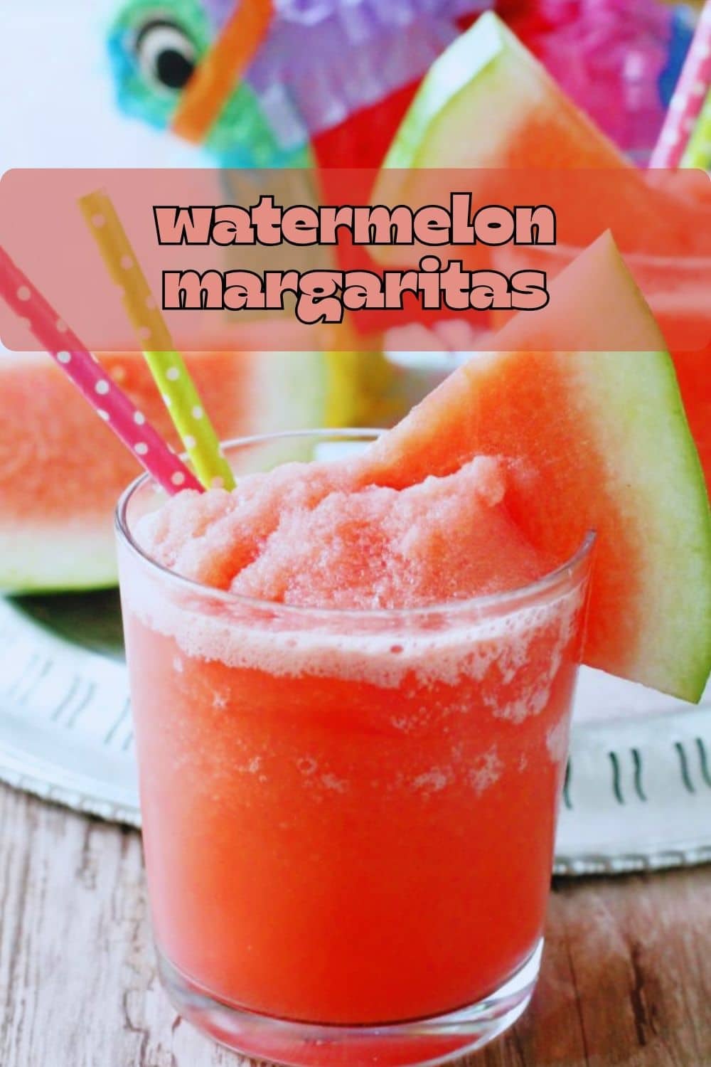 These margaritas are so delicious and easy to make with fresh watermelon and lime juice. via @foodtasticmom