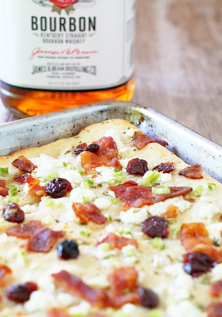 Bacon Bourbon Cherry Pizza by Foodtastic Mom