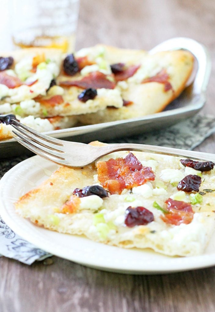 Bacon Bourbon Cherry Pizza by Foodtastic Mom