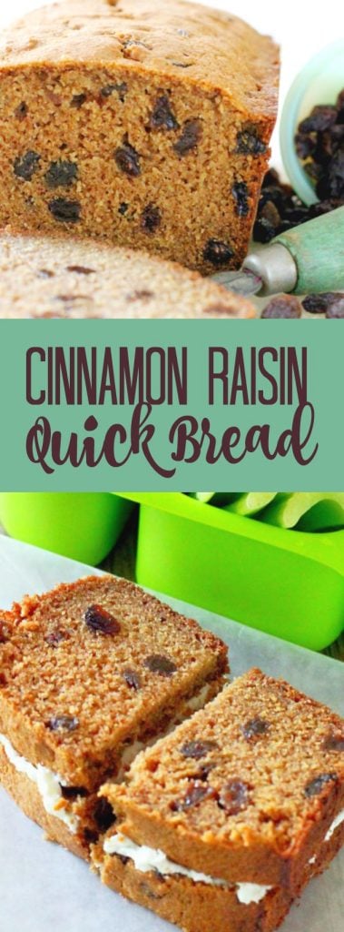 Cinnamon Raisin Quick Bread