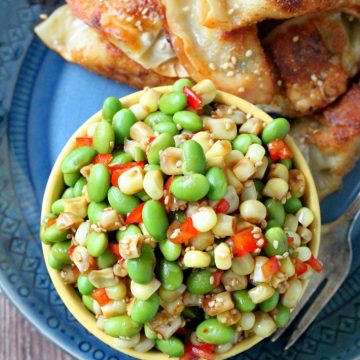 Corn and Edamame Sesame Salad by Foodtastic Mom #vegan