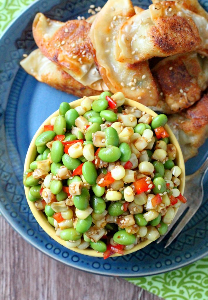 Corn and Edamame Sesame Salad by Foodtastic Mom #vegan