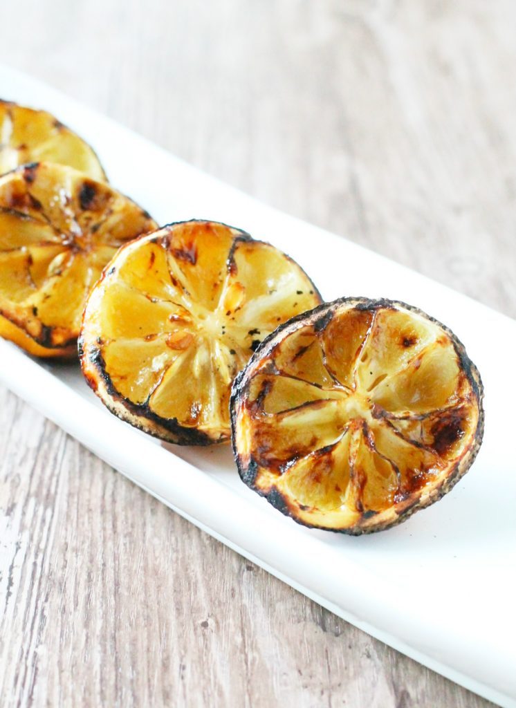 Veggie Halloumi Kebabs with Creamy Grilled Lemon Dip by Foodtastic Mom