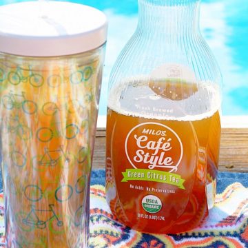 Milo's Cafe Style Tea by the Pool #TastetheMilosDifference