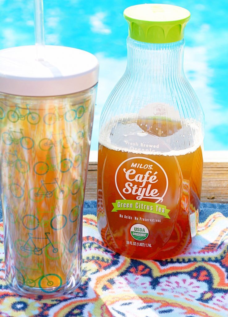 Milo's Cafe Style Tea by the Pool #TastetheMilosDifference