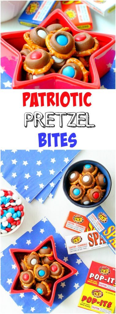 Patriotic Pretzel Bites by Foodtastic Mom #redwhiteandblue