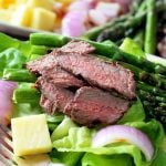 Grilled Steak and Asparagus Salad with Pineapple Vinaigrette by Foodtastic Mom #OhioBeef