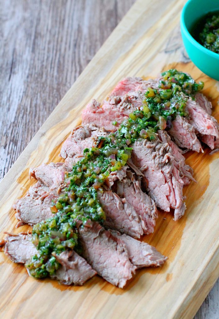 Pineapple Marinated Steak Tacos with Chimichurri Sauce by Foodtastic Mom #BlogMeetsBeef