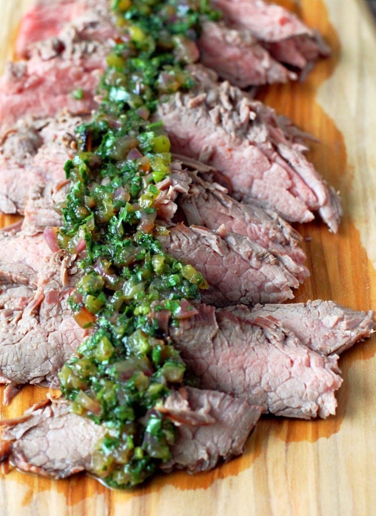 Pineapple Marinated Steak Tacos with Chimichurri Sauce by Foodtastic Mom #BlogMeetsBeef