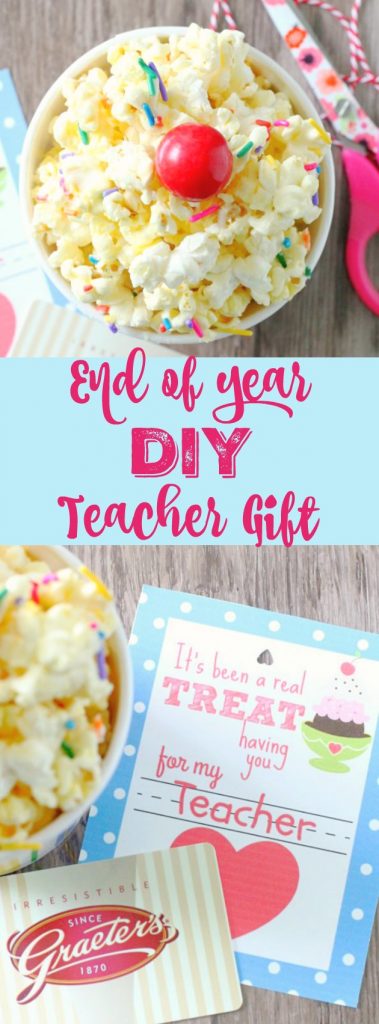 End of Year DIY Teacher Gift with Free Printable