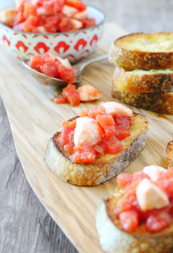 Canned Tomato Bruschetta by Foodtastic Mom