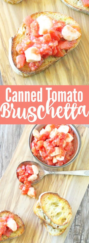 Canned Tomato Bruschetta