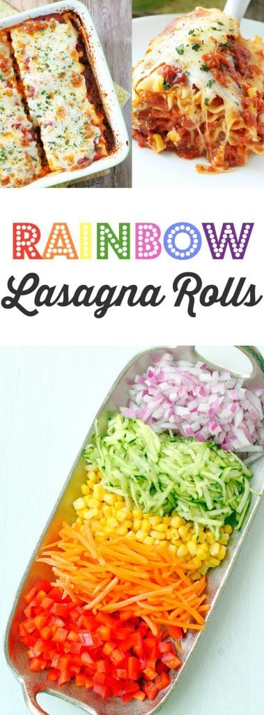 Rainbow Lasagna Rolls by Foodtastic Mom