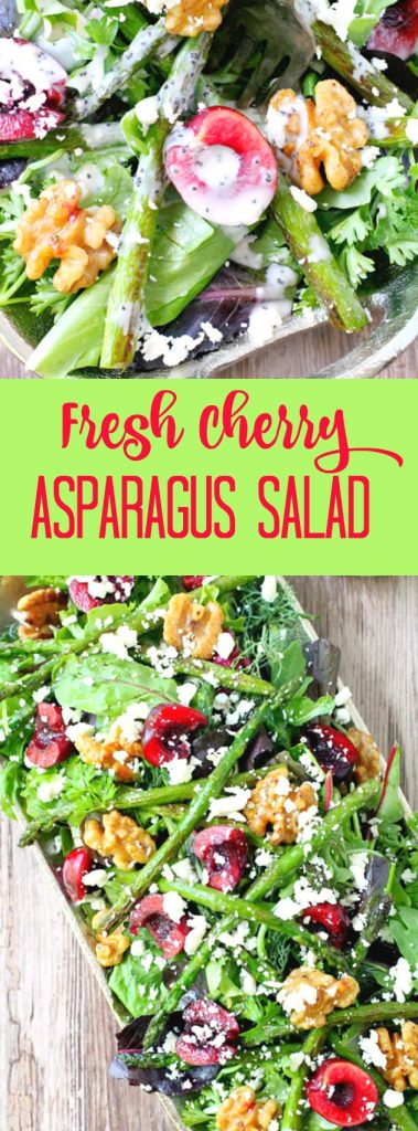 Fresh Cherry and Asparagus Salad