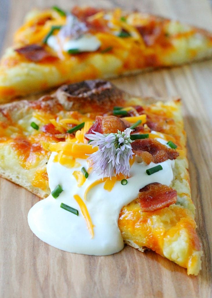 Supreme Mashed Potato Pizza by Foodtastic Mom