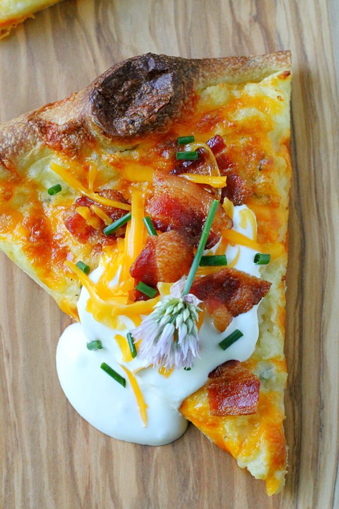 Supreme Mashed Potato Pizza by Foodtastic Mom