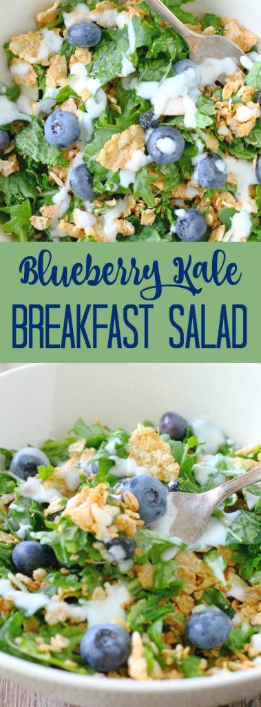 Blueberry Kale Breakfast Salad