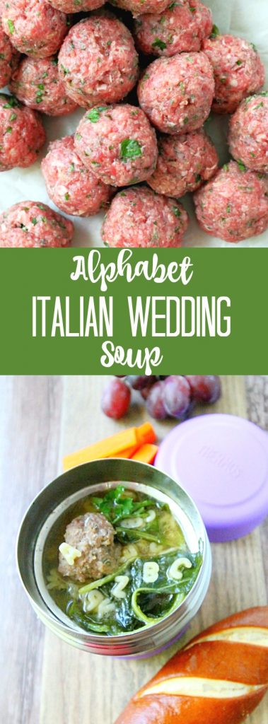 Beefy Alphabet Italian Wedding Soup